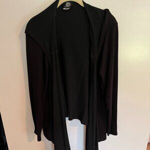 Draped, Hooded, Cardigan